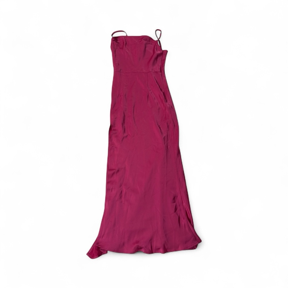 Strapless Magenta Dress